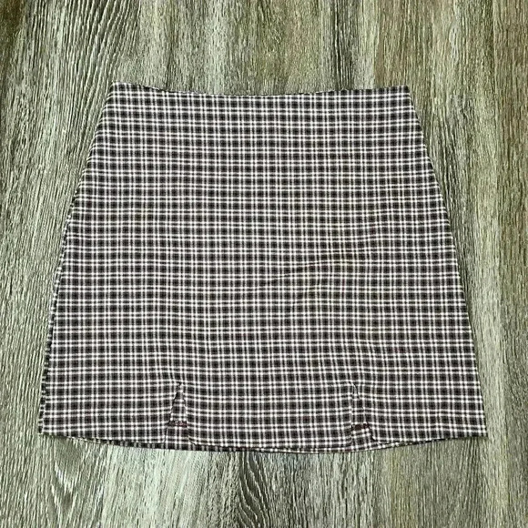 Womens NWT GB Gianni Bini Plaid Mini Skirt - M - Picture 1 of 6